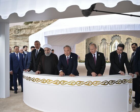 President Vladimir Putin attends Fifth Caspian Summit in Aktau, Kazakhstan