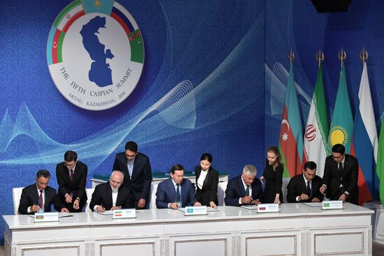 President Vladimir Putin attends Fifth Caspian Summit in Aktau, Kazakhstan