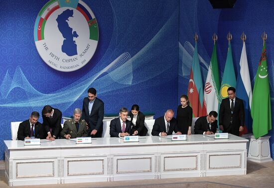 President Vladimir Putin attends Fifth Caspian Summit in Aktau, Kazakhstan