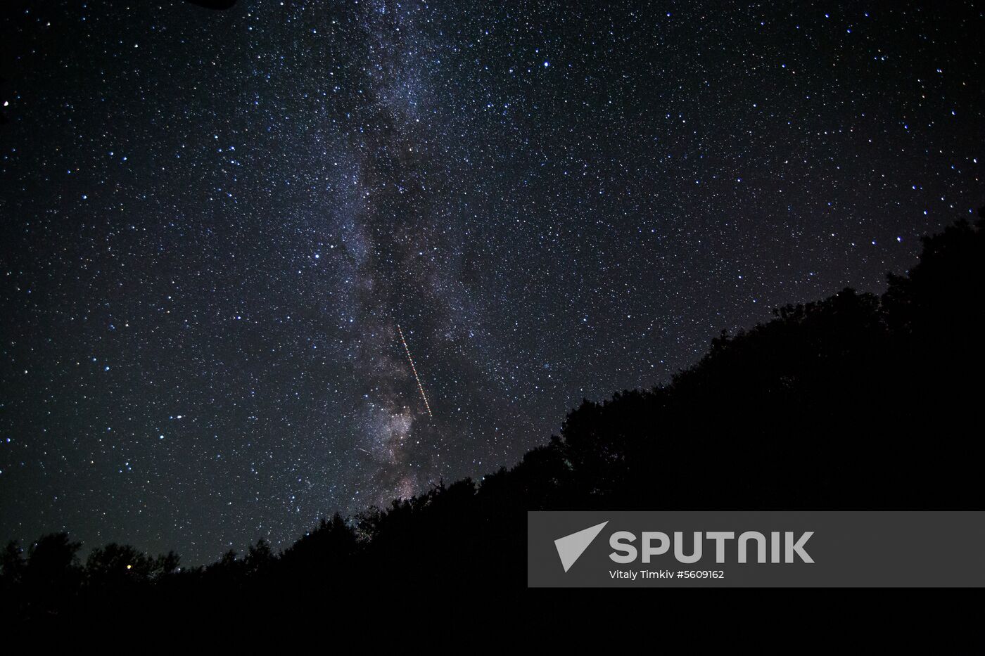 Starry sky in Crimea