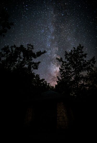 Starry sky in Crimea