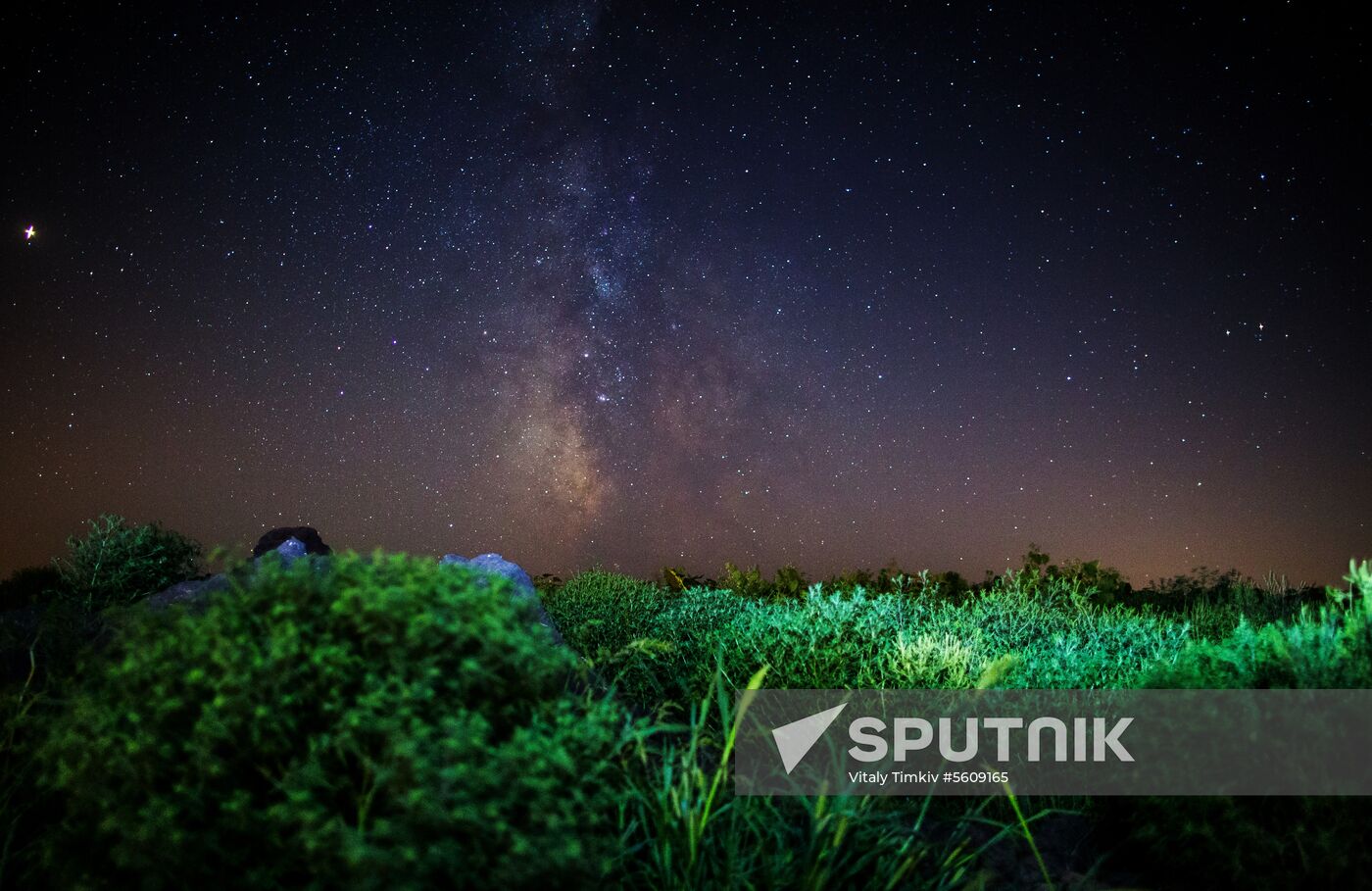 Starry sky in Crimea