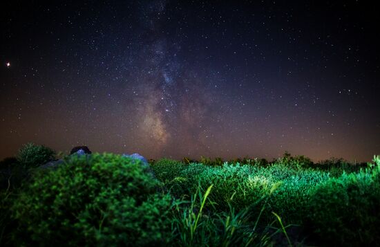 Starry sky in Crimea