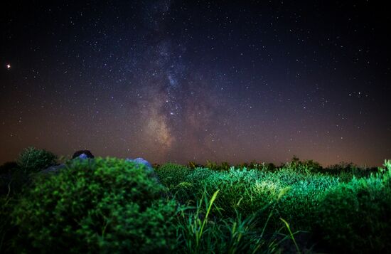 Starry sky in Crimea
