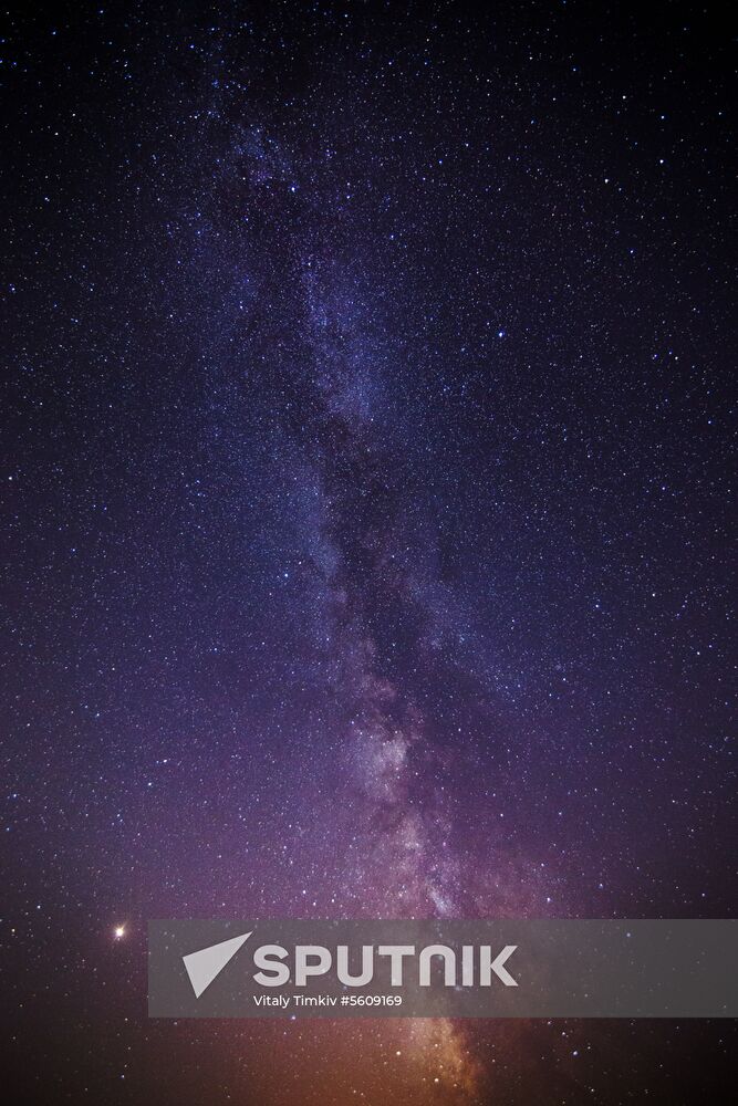 Starry sky in Crimea