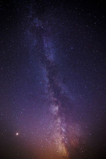 Starry sky in Crimea