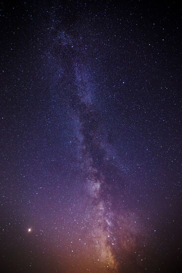 Starry sky in Crimea