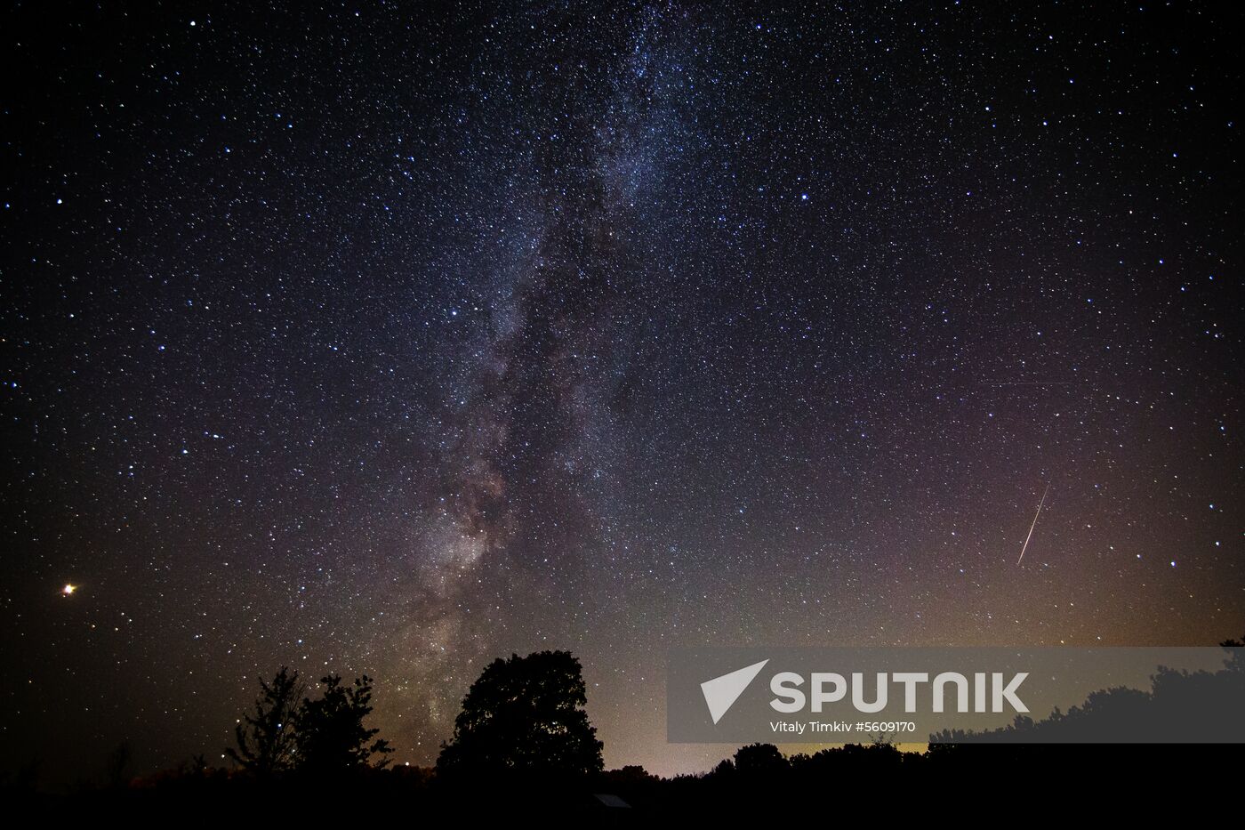 Starry sky in Crimea