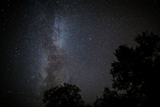 Starry sky in Crimea