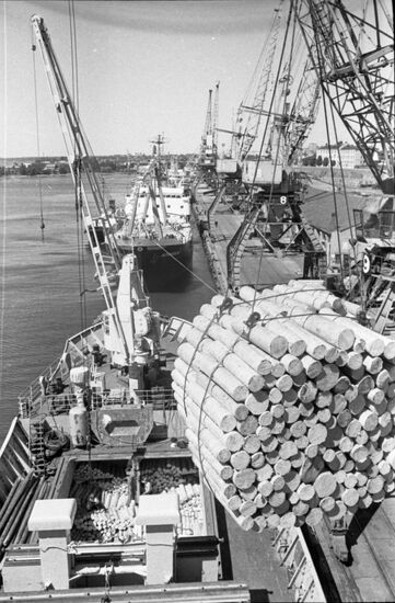 Sea port in Vyborg