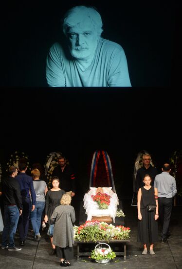 Farewell ceremony for theater director Dmitry Brusnikin