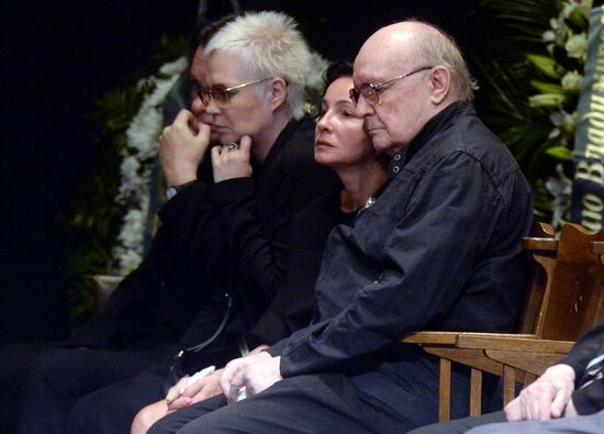 Farewell ceremony for theater director Dmitry Brusnikin