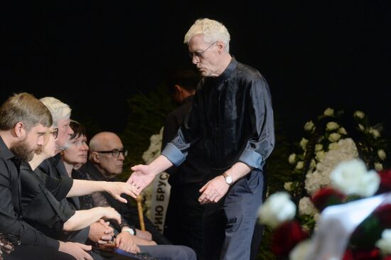 Farewell ceremony for theater director Dmitry Brusnikin