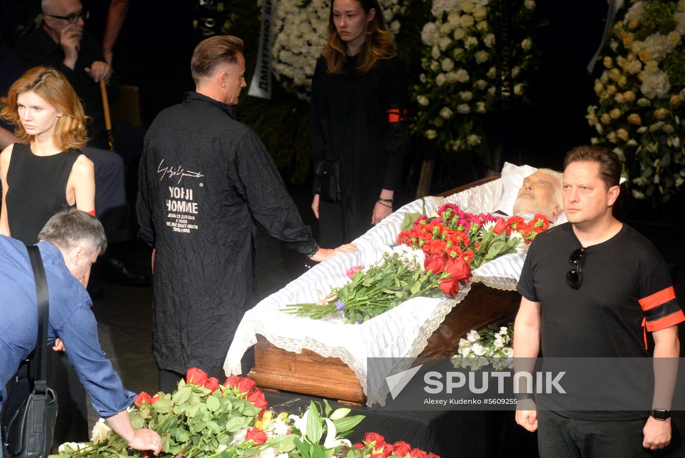 Farewell ceremony for theater director Dmitry Brusnikin