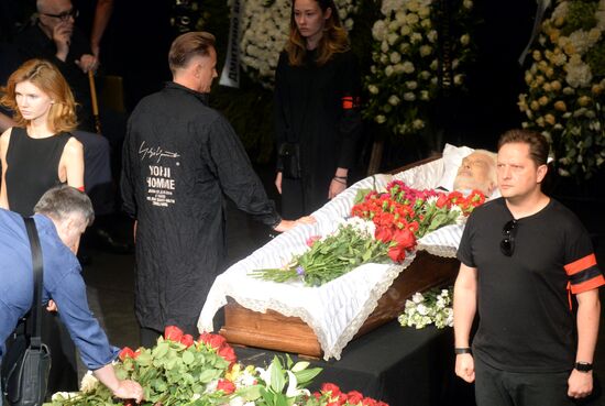 Farewell ceremony for theater director Dmitry Brusnikin