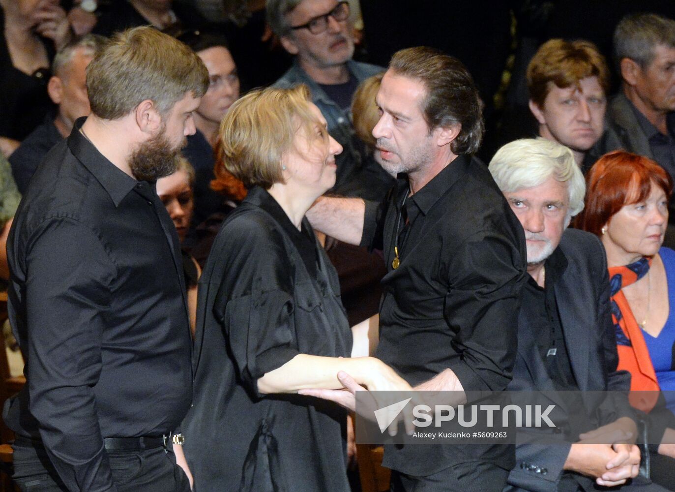 Farewell ceremony for theater director Dmitry Brusnikin