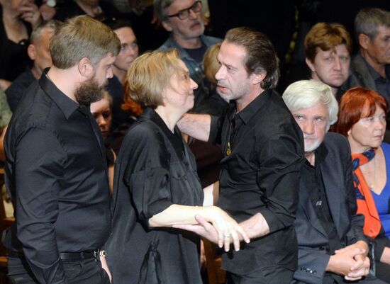 Farewell ceremony for theater director Dmitry Brusnikin
