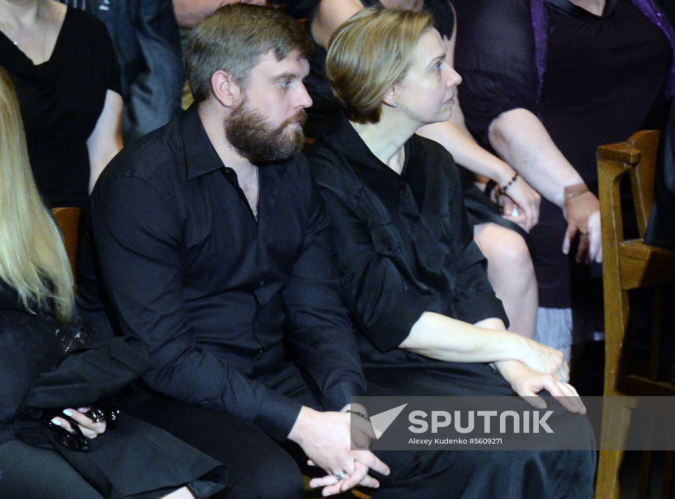 Farewell ceremony for theater director Dmitry Brusnikin
