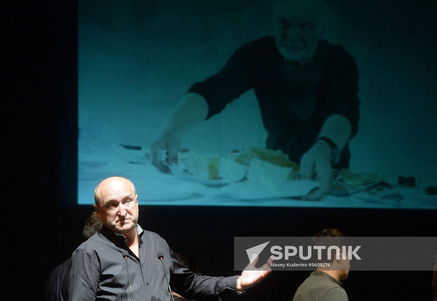 Farewell ceremony for theater director Dmitry Brusnikin