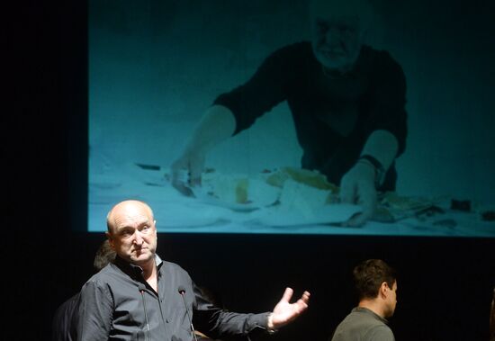 Farewell ceremony for theater director Dmitry Brusnikin