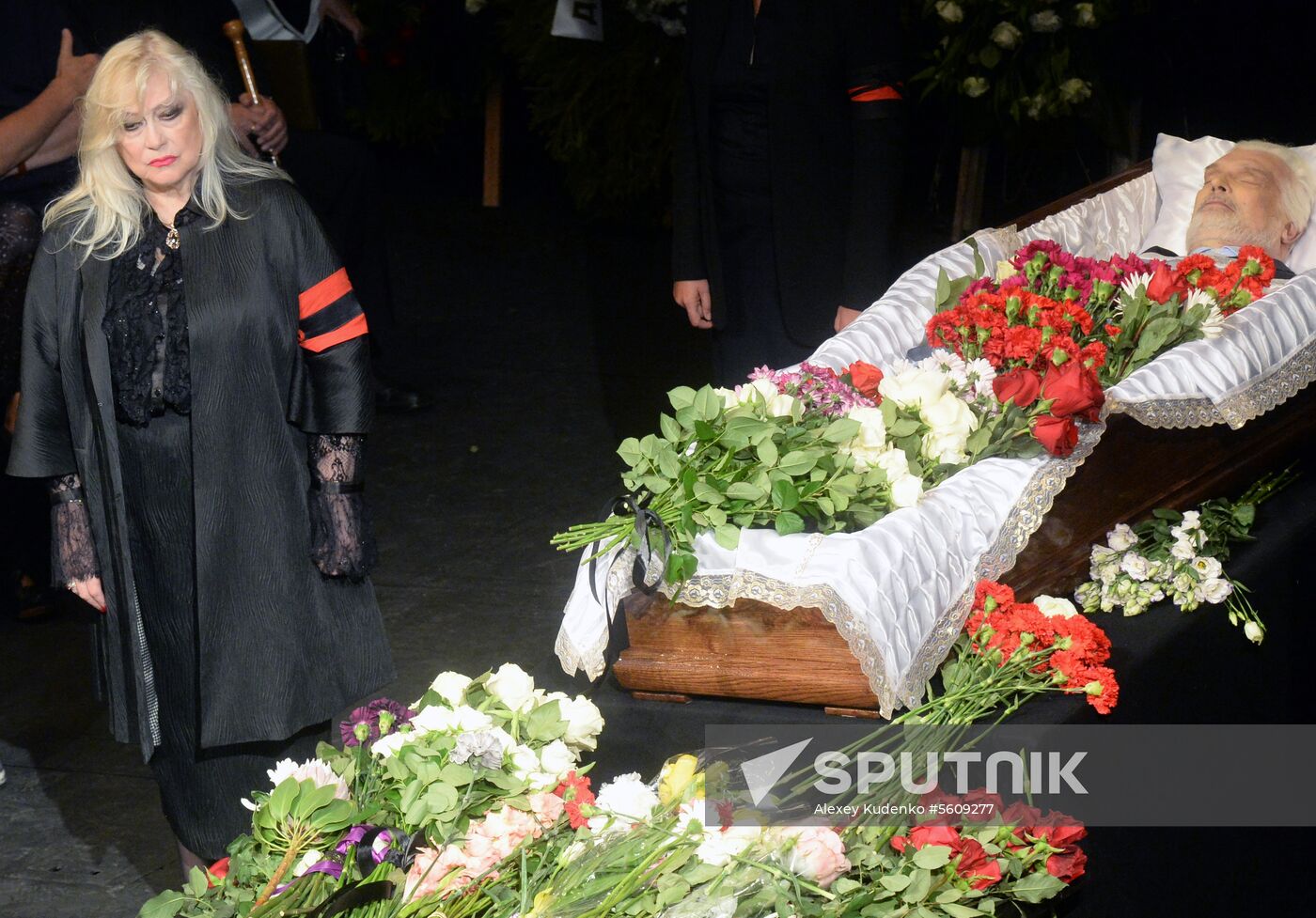 Farewell ceremony for theater director Dmitry Brusnikin