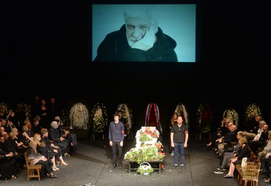 Farewell ceremony for theater director Dmitry Brusnikin