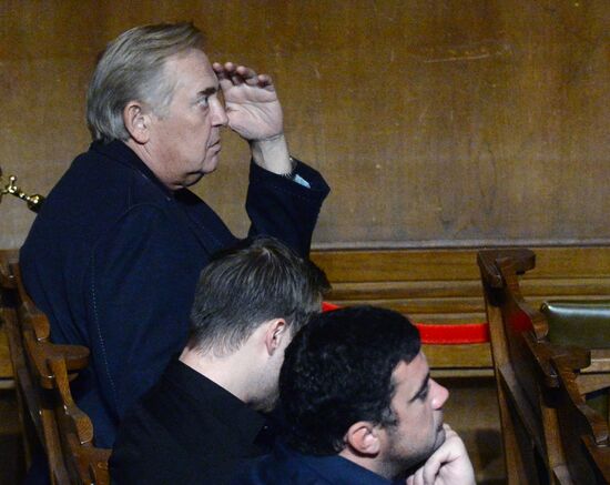 Farewell ceremony for theater director Dmitry Brusnikin