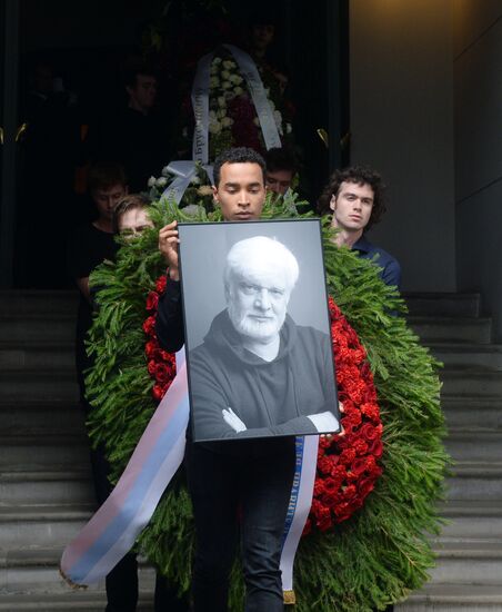 Farewell ceremony for theater director Dmitry Brusnikin