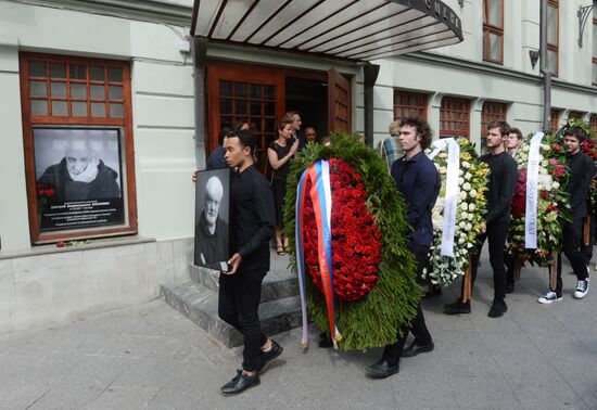 Farewell ceremony for theater director Dmitry Brusnikin