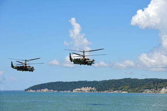Combat exercises held at Russian military base in Abkhazia