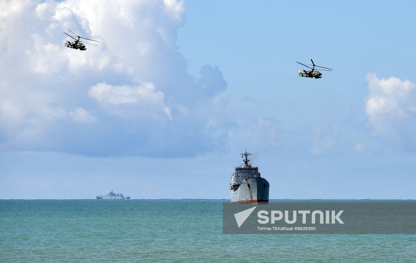 Combat exercises held at Russian military base in Abkhazia