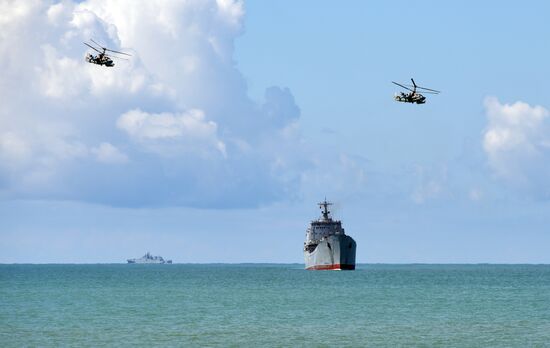 Combat exercises held at Russian military base in Abkhazia