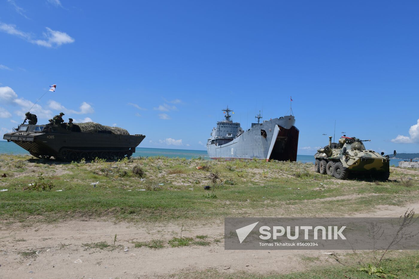 Combat exercises held at Russian military base in Abkhazia