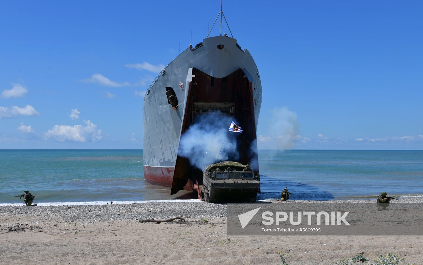 Combat exercises held at Russian military base in Abkhazia