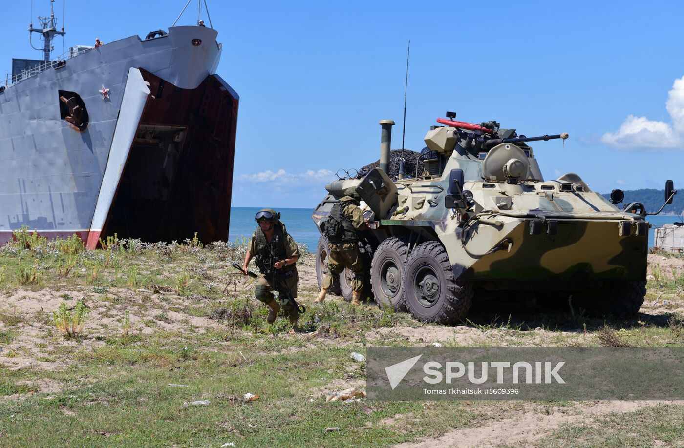 Combat exercises held at Russian military base in Abkhazia