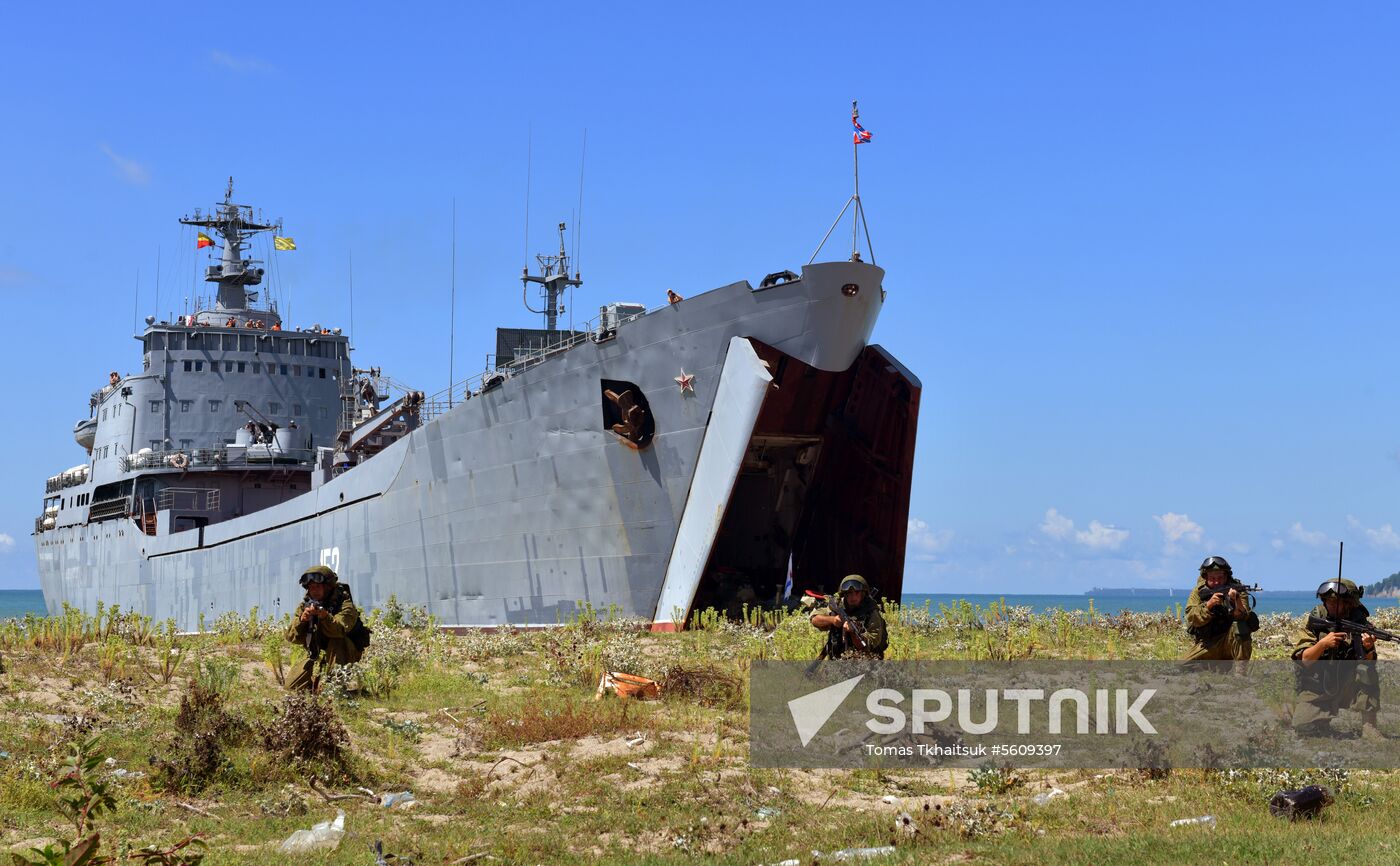 Combat exercises held at Russian military base in Abkhazia