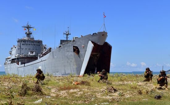 Combat exercises held at Russian military base in Abkhazia
