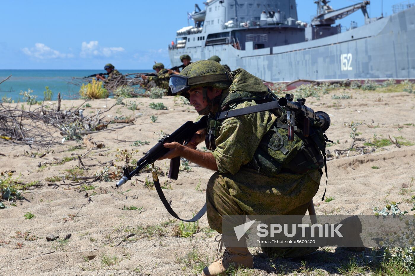 Combat exercises held at Russian military base in Abkhazia