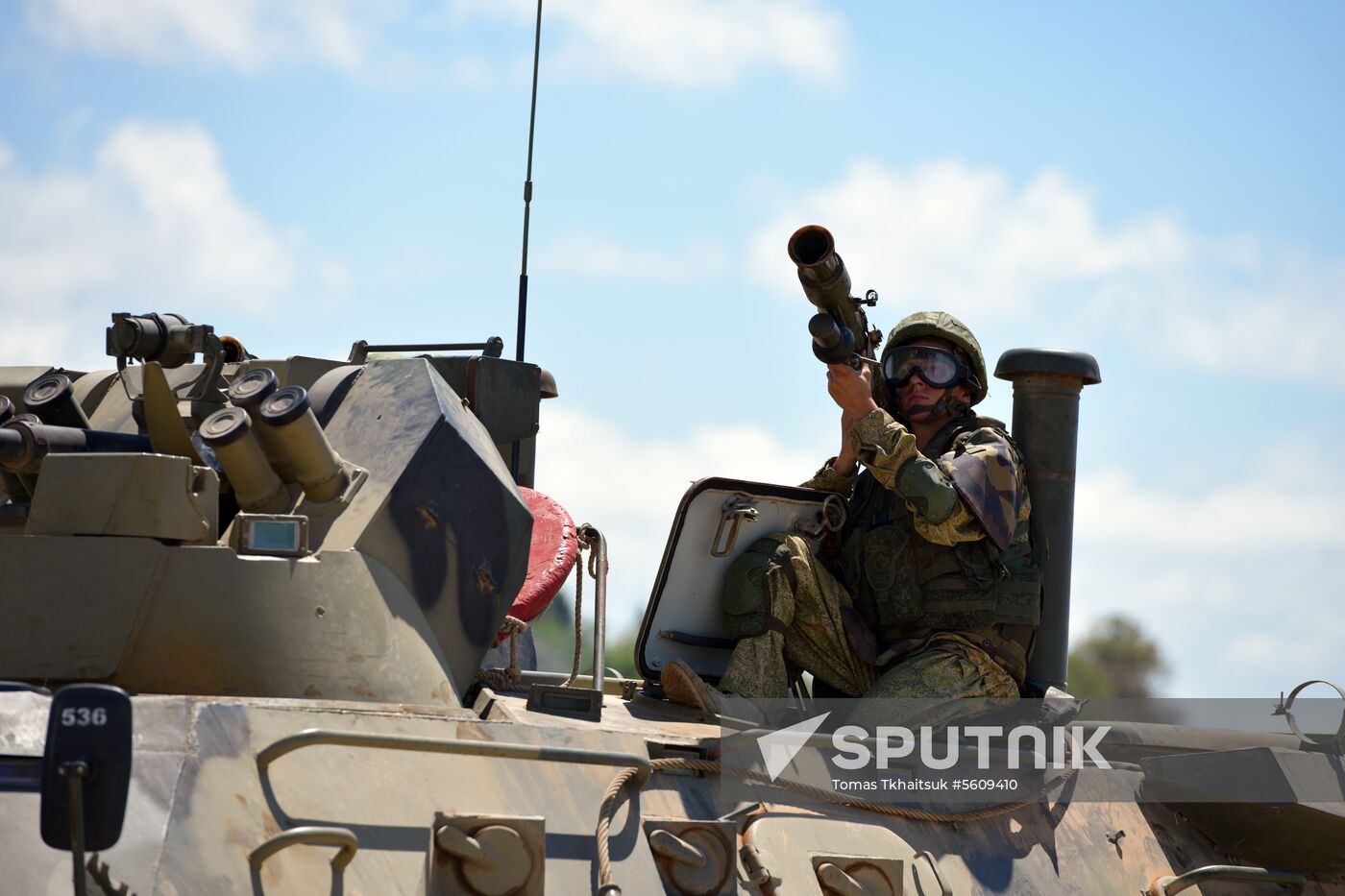 Combat exercises held at Russian military base in Abkhazia