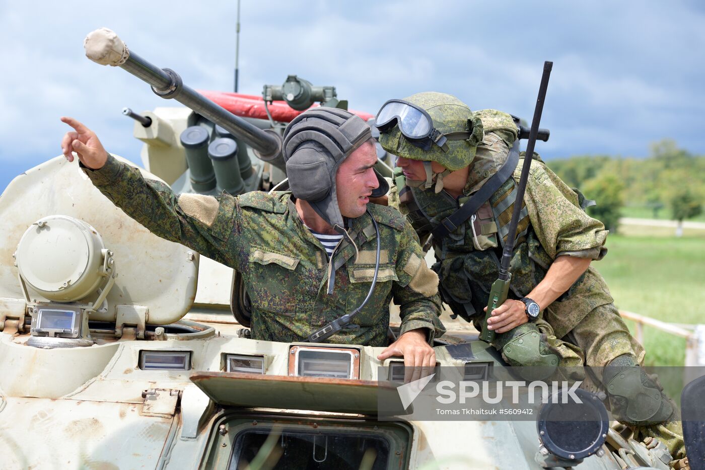 Combat exercises held at Russian military base in Abkhazia