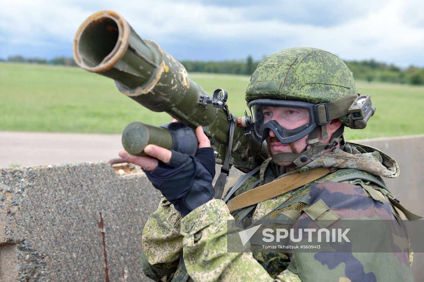 Combat exercises held at Russian military base in Abkhazia