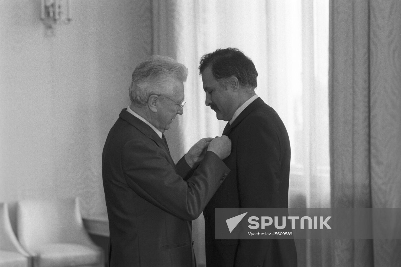 Afghanistan's Ambassador to USSR Habib Mangal receives Order of Peoples' Friendship