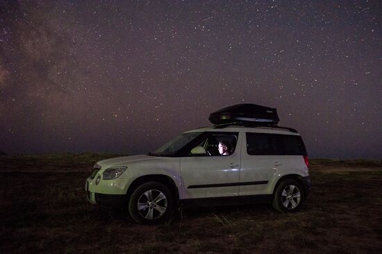 Starry sky in Crimea