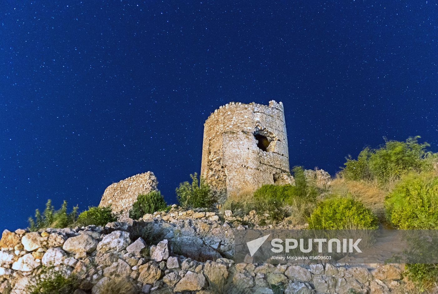 Starry sky in Crimea
