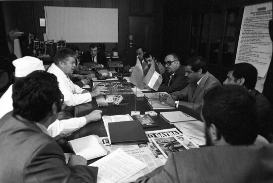 Minister of Health of Kuwait on visit to USSR