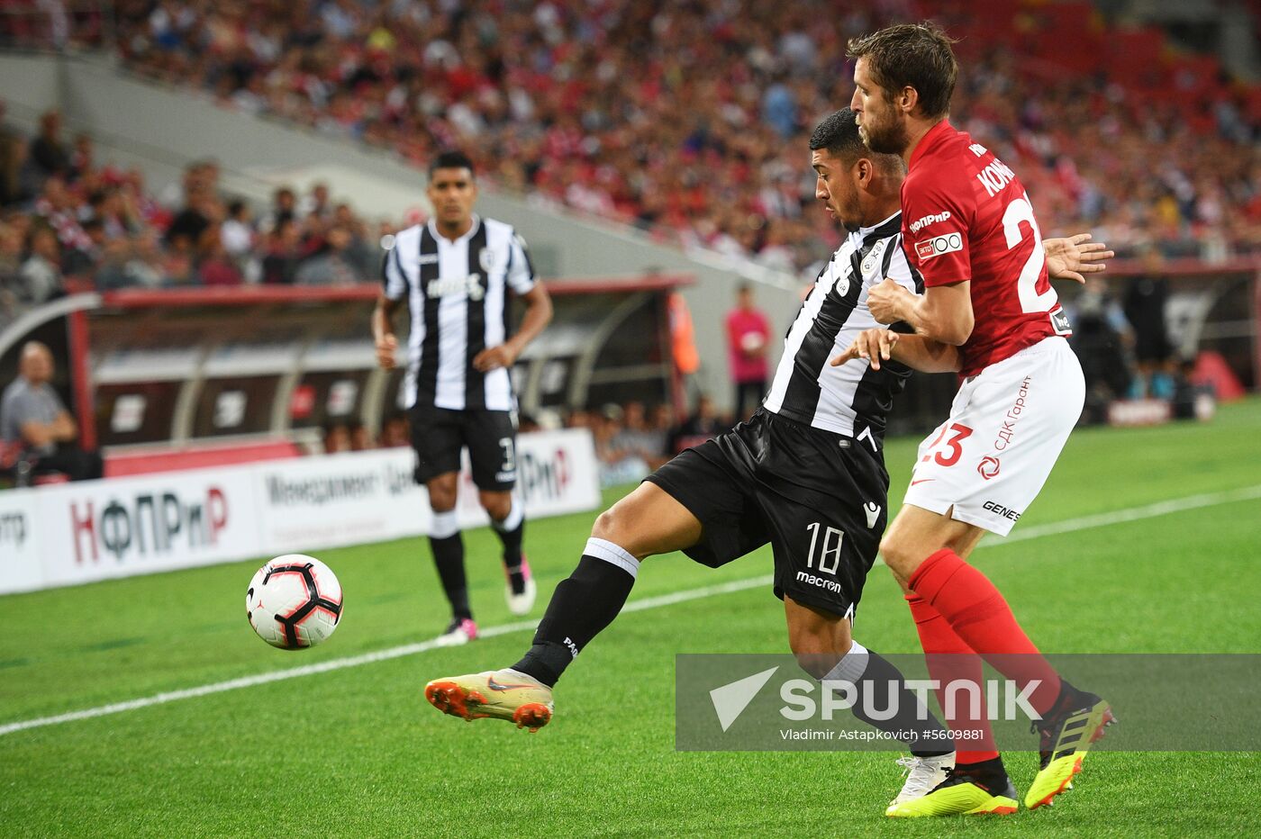 Football. UEFA Champions League. Spartak vs. PAOK