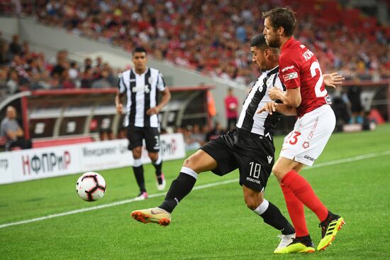 Football. UEFA Champions League. Spartak vs. PAOK