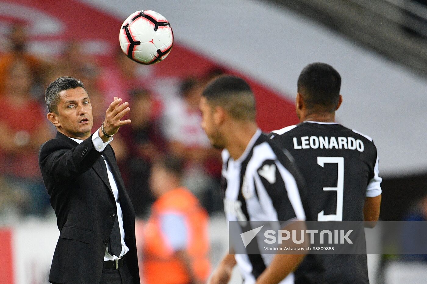 Football. UEFA Champions League. Spartak vs. PAOK