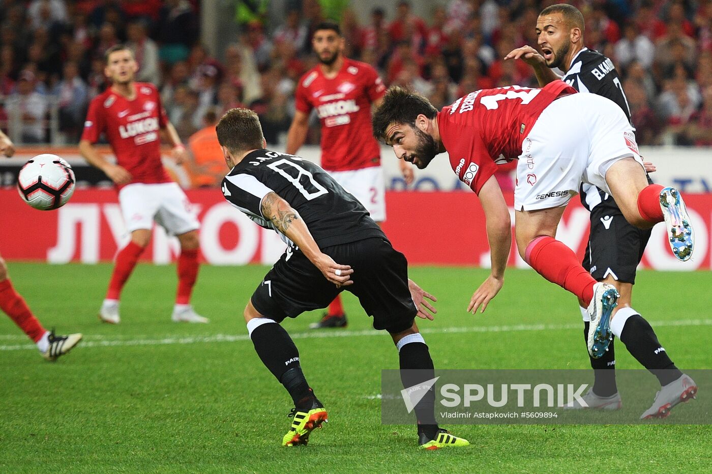 Football. UEFA Champions League. Spartak vs. PAOK