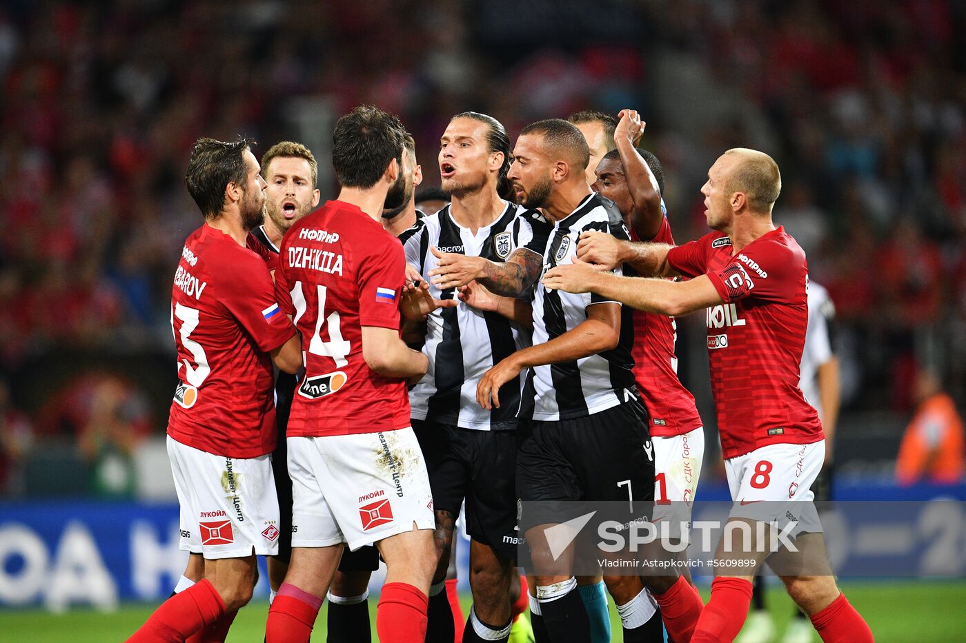 Football. UEFA Champions League. Spartak vs. PAOK